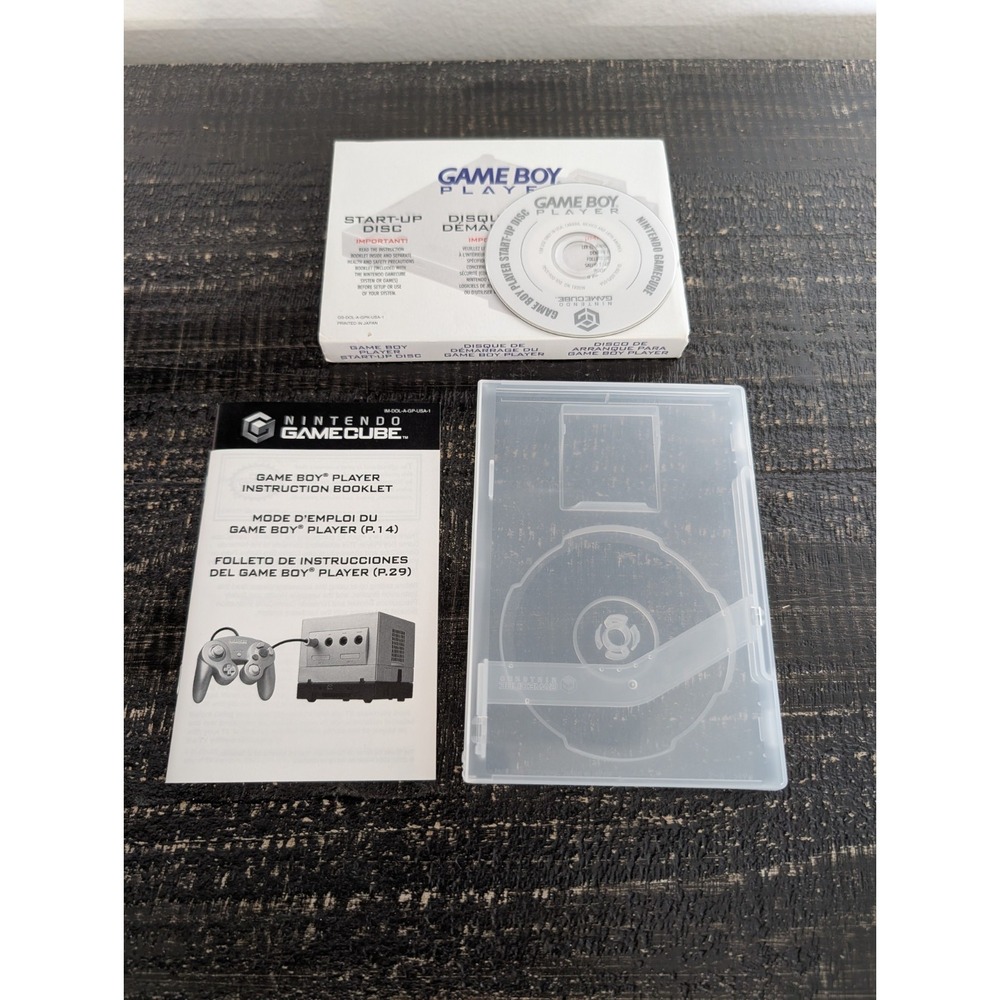 Nintendo Gamecube Gameboy player Start- Up Disc Only, Working DL- DOL- UGPE- USA